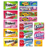 Fruit Flavored Chewing Gum Variety Pack by D.F. LUXURY - 15 Different Packs - 177 Pieces of Gum