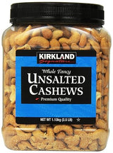 Kirkland Signature Unsalted Cashews, 2.5 Lb, 2 Pack