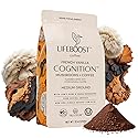 Lifeboost French Vanilla Cognition Mushroom Coffee - Low Acid Medium Organic Coffee with Nootropic Lions Mane & Chaga Mushrooms - Increase Energy