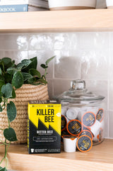 Better Buzz Killer Bee Super Caffeinated Dark Roast Light Roast Blend 12ct., California Solar Energy Produced Recyclable Coffee Pods, Small Batch