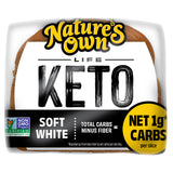 Nature's Own Life Keto Soft White Bread, Net 1 Carb Sliced White Non-GMO Keto Bread, 16 oz Loaf