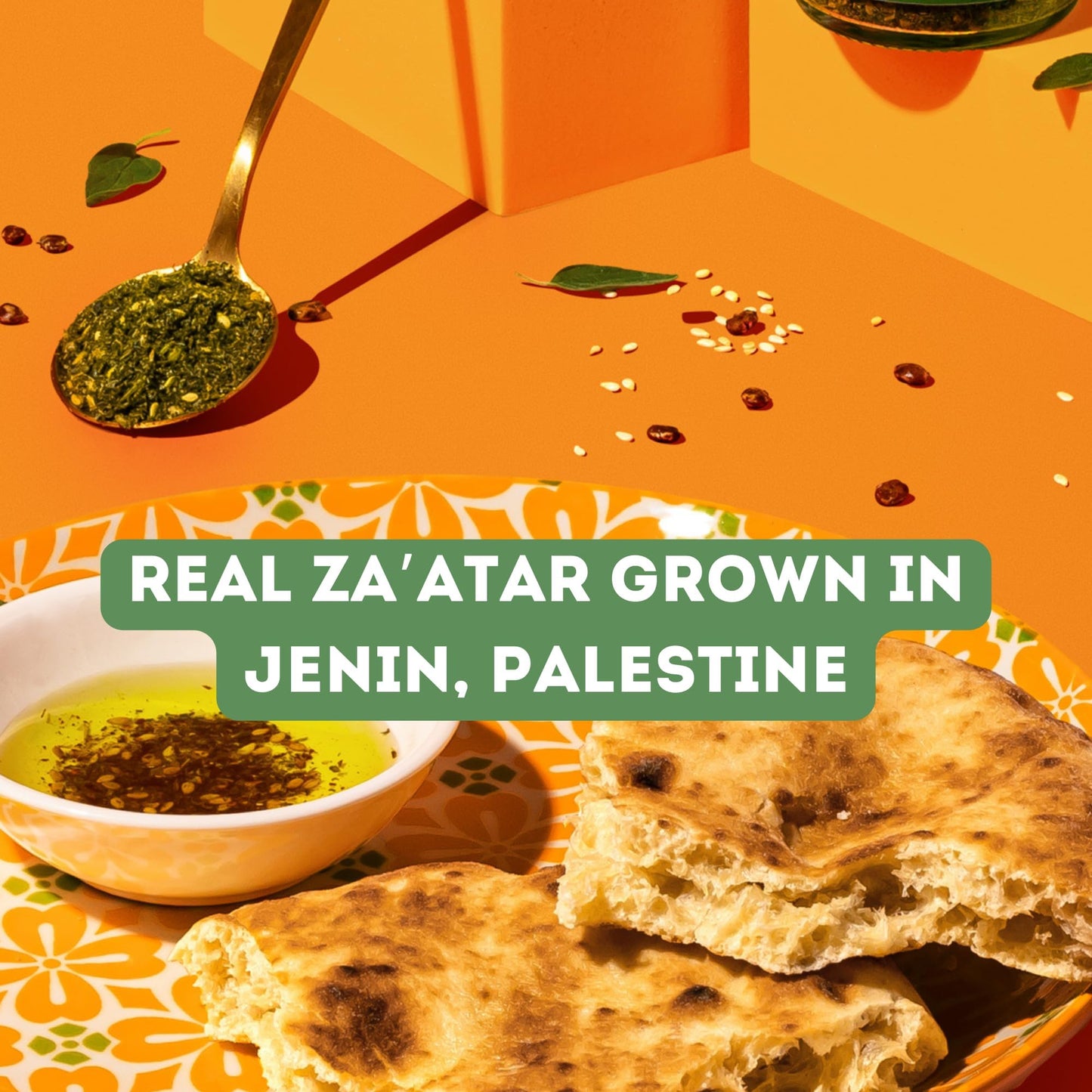 Za'atar by Z&Z | Za'atar Spice Blend with Zaatar Spice, Sumac, & Toasted Sesame Seeds | Za'atar Seasoning for Breads, Salads, Chicken, or Snacks |