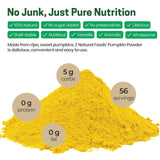 Z Natural Foods Organic Pumpkin Powder - Pure Powdered Pumpkin for Delicious Pumpkin Spice Latte, Baking, Smoothies, Juice, Puree - Dried Sweet Vegan