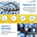 KLEEN HANDLER Microfiber Spin Mop Replacement Head Refills Compatible with O-Cedar EasyWring 1 Tank System, Blue, L (3-Pack)