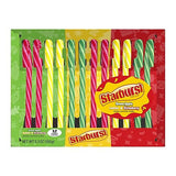 Starburst Assorted Candy Canes 5.3 oz. Box - Case of 12