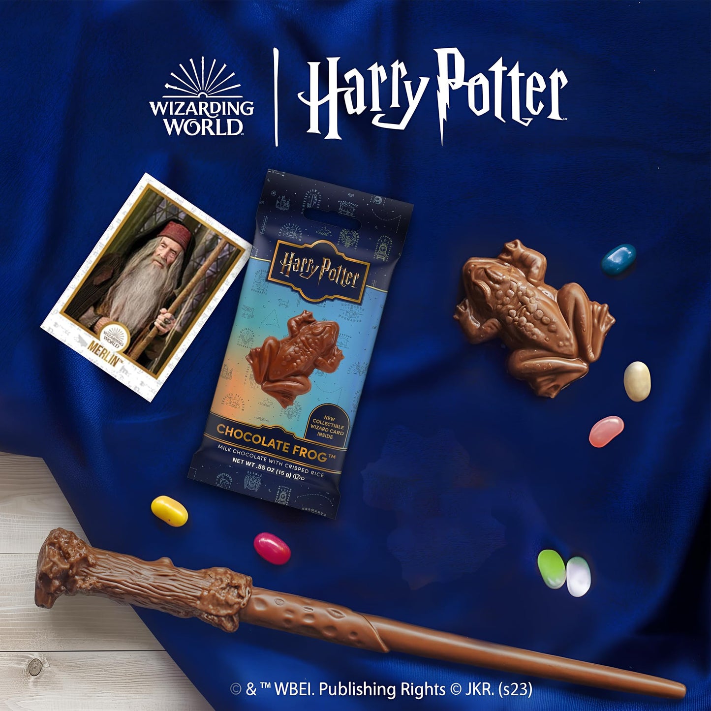 Harry Potter Milk Chocolate Frog with Collectible Wizard Trading Card .55oz