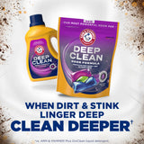 ARM & HAMMER Deep Clean Odor Formula Laundry Detergent Power Paks, Radiant Burst Scent, 32 Count, 32 Loads