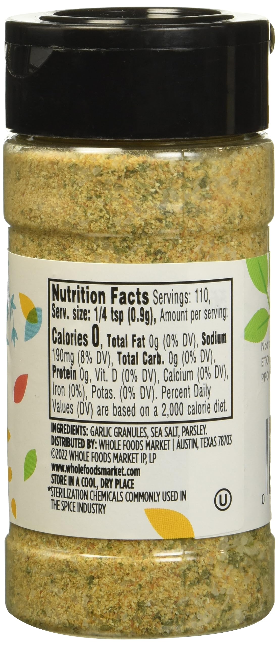 365 by Whole Foods Market, Garlic Salt Seasoning, 3.51 Ounce