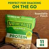 Nature Valley Protein Granola, Banana Bread Flavor, Resealable Snack Pouch, 11 oz