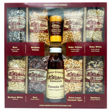 Amish Country Popcorn | 8-4 oz Bags | Stovetop Popping Sampler Pack with Canola Oil and BallPark ButterSalt | Old Fashioned, Non-GMO and Gluten Free