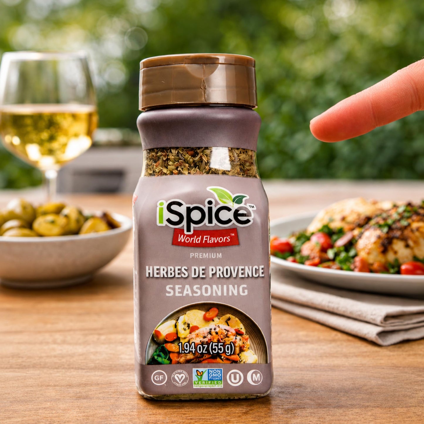 iSpice - HERBES DE PROVENCE SEASONING World Flavor Super Spice Blend | All Natural | Ready to use as is | No preparation is necessary