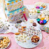 Gift Basket, Gift Tower, Candy Gift Box, Assortment Tray- Men, Women, Children Kids & Families- Bonnie and Pop (Birthday)