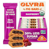 Olyra Raspberry Fig Bars, Organic Snacks, Healthy Snacks for Adults and Kids, Low Sugar, Vegan, Office Breakfast Bars, USDA Certified Organic, Non GMO