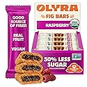Olyra Raspberry Fig Bars, Organic Snacks, Healthy Snacks for Adults and Kids, Low Sugar, Vegan, Office Breakfast Bars, USDA Certified Organic, Non GMO