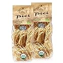 Morelli Pici Pasta di Toscana - Italian Gourmet Organic Pici Noodles - Thick Organic Pasta Nests Made in Italy from Durum Wheat Semolina - 17.6oz