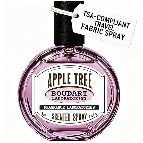 Travel Wrinkle Release Spray by BOUDART LABORATORIES - 40ml TSA Approved Fabric Deodorizer Spray & Wrinkle Releaser for Clothes, Couch - Portable Odor