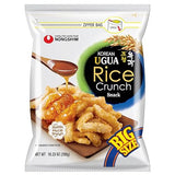 Nongshim Korean Ugua Rice Crunch Snack, Sweet Rice Crisps, Brown Rice Syrup, Glazed and Crunchy, Korean’s Favorite Rice Snack, Big Size Bag, Tasty