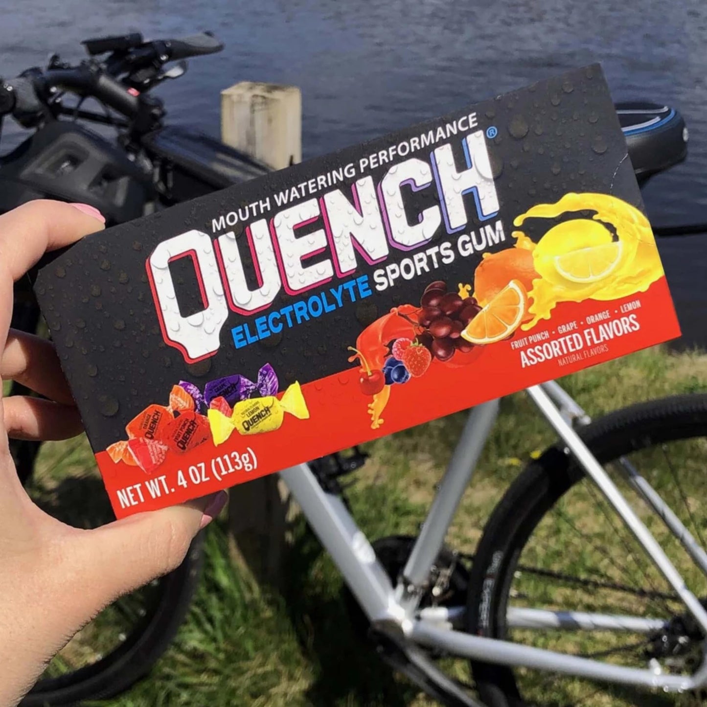 Mueller Quench Chewing Gum Variety Box, 25 pieces (Lemon, Fruit, Orange and Grape) 17200-1