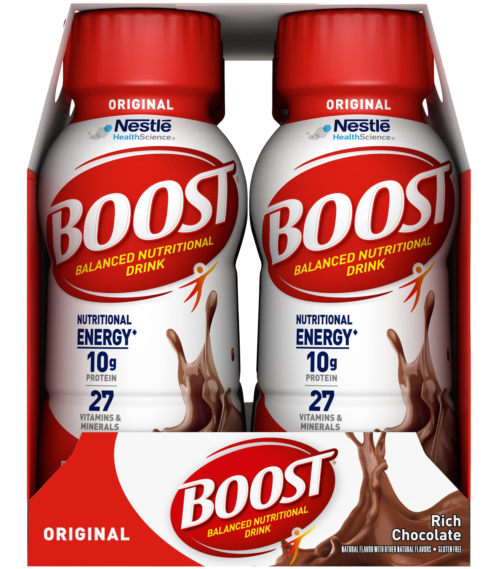 Boost Original Nutritional Energy Balanced Nutritional Drink (6 Count (Pack of 2), Chocolate)