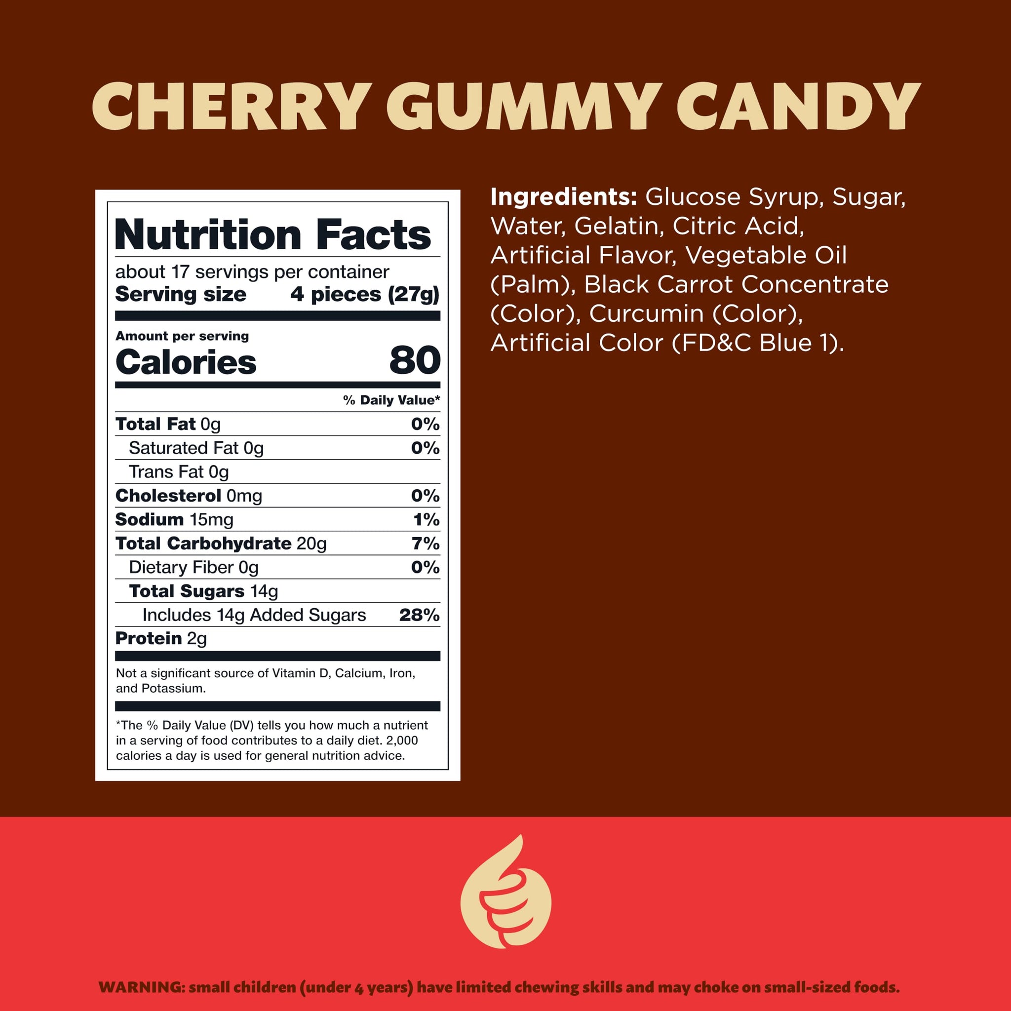 Cherry Gummy Candy | 1-Pound Bag | Chewy Cherry Candy | Soft & Juicy Fruit Gummies for Parties, Gifting, Dessert Decorating, Buffets & Everyday