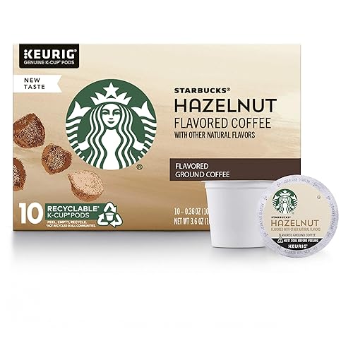 Starbucks Flavored K-Cup Coffee Pods - Hazelnut for Keurig Brewers - 1 box (10 pods)