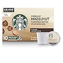 Starbucks Flavored K-Cup Coffee Pods - Hazelnut for Keurig Brewers - 1 box (10 pods)