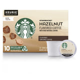 Starbucks Flavored K-Cup Coffee Pods - Hazelnut for Keurig Brewers - 1 box (10 pods)