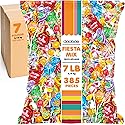Cinco De Mayo Candies - 7 LB Pinata Candy Mix - Approx. 385 Pieces - Individually Wrapped Bulk Favor Assortment for Parties, Parades, Birthdays