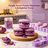 12oz Purple Sweet Potato Powder, Pure Ube Yam Powder with Vibrant Natural Color - For Baking, Smoothies, Lattes, Drinks & Recipes - Resealable