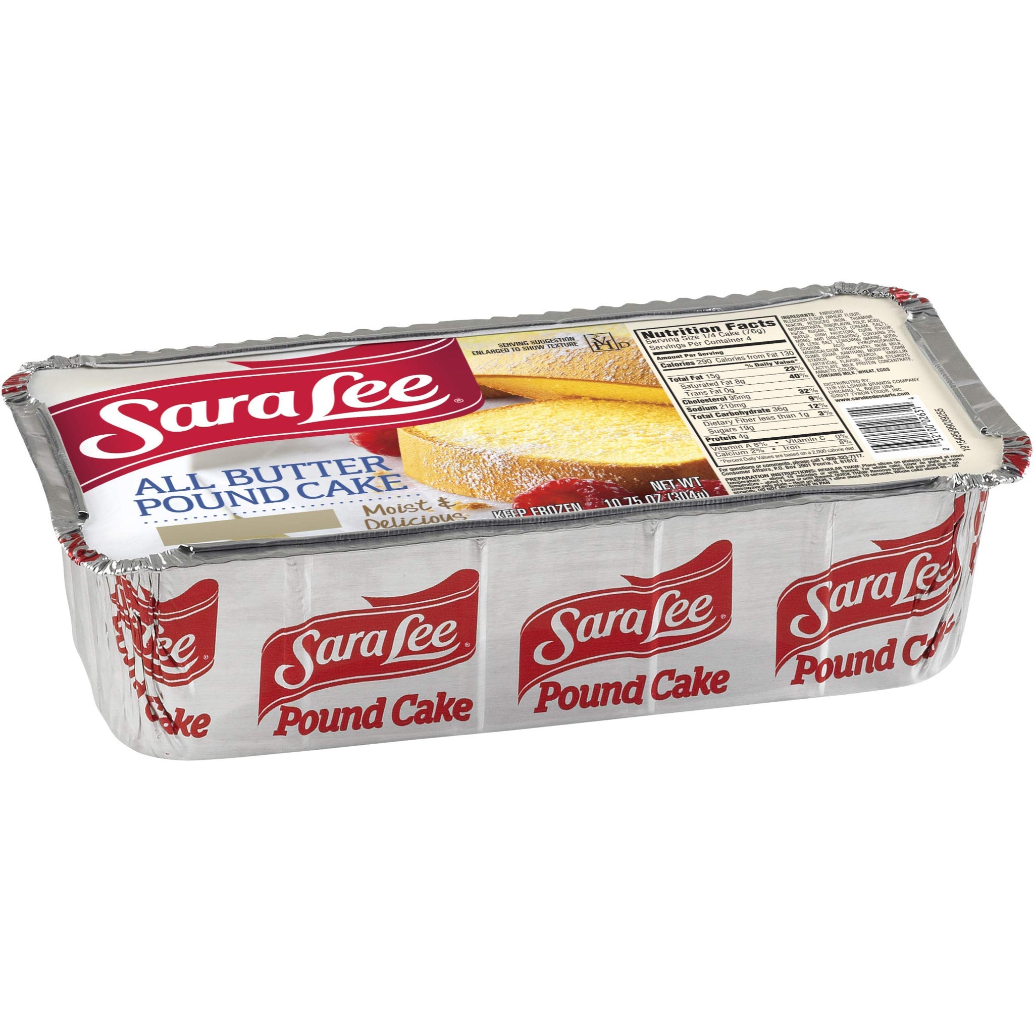 Sara Lee, Butter Pound Cake, 10.75 oz (Frozen)
