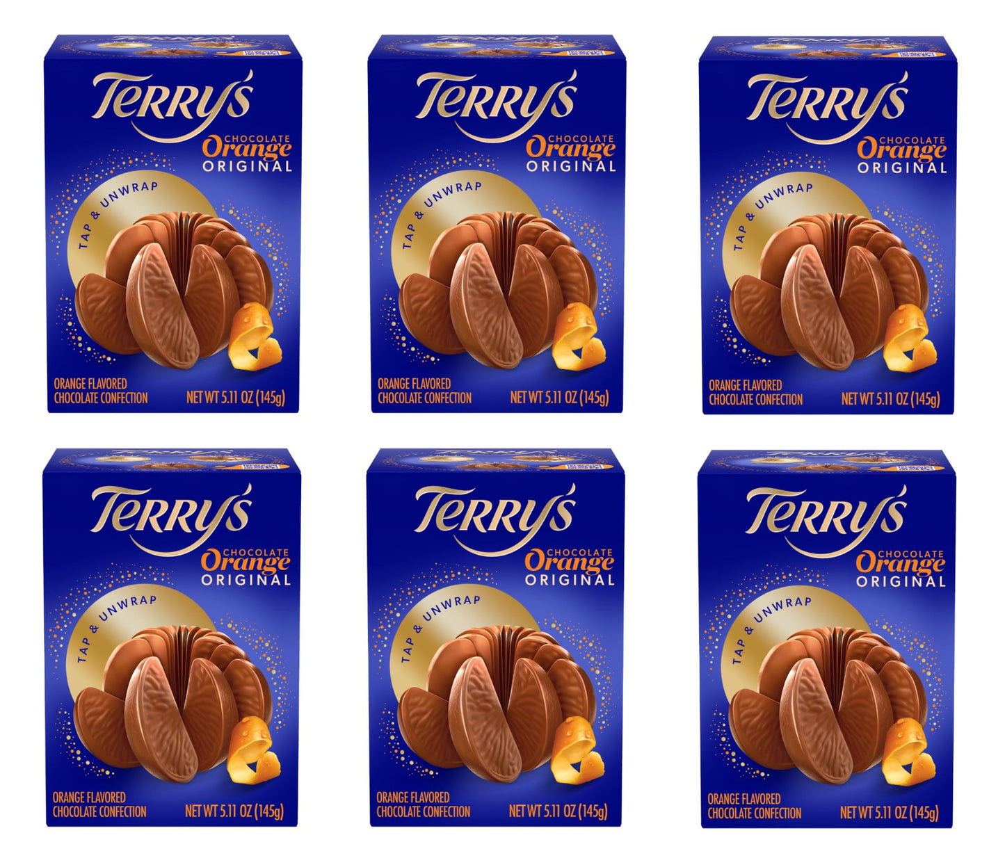 Terry's Milk Chocolate Oranges - Orange of Delicious Tasting Chocolate - Stocking Stuffer and Party Favors - Great for Sharing with Friends and Family