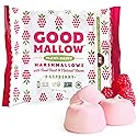 GoodMallow Vegan Marshmallows - Large Kosher Halal Gluten Free Dairy Free Healthy- Natural Gelatin Free Marshmallows for Hot Chocolate, Smores, Baking