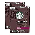Starbucks Sumatra Single-Origin Coffee K-Cup Pods, Dark Roast Ground Coffee with Earthy & Herbal Flavor, 24 CT K-Cup Pods Per Box (Pack of 2 Boxes)