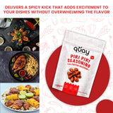 Quay Naturals Piri Piri Seasoning Mix, 5 oz - Original Flavor - Perfect for Chicken, Seafood & Fries - Multi Purpose Peri Peri Spice Rub & Blend - No
