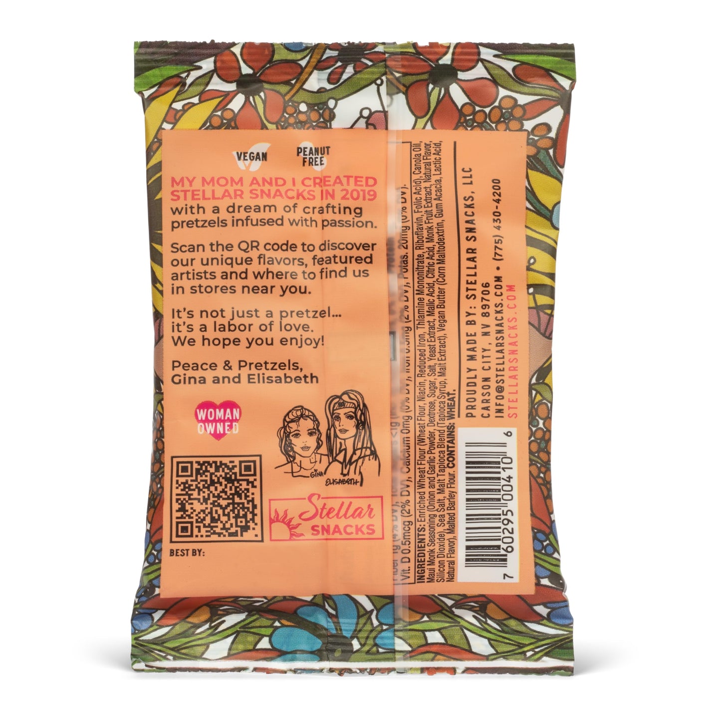 Stellar Snacks Mini Pretzel Braids, Mini Maui Monk, 0.5 Ounce (Pack of 75), Airline Served Mini Pretzel Packs, Sancking On The Go Size, Vegan, Kosher
