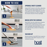 HOST® Dry Extraction Cleaner - Natural, Non-Toxic, Biodegradable Cleaning Compound for Carpets, Grouted Tile, and Textured Floors - Low Moisture