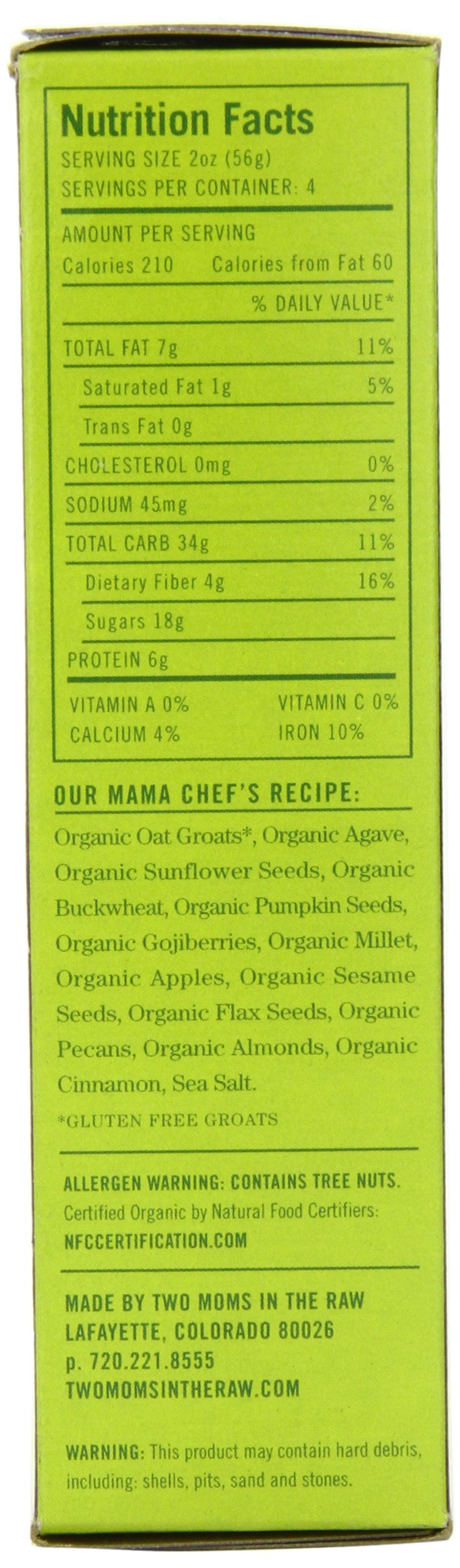 Two Moms Organic Granola Bars, Gojiberry, 8 Ounce
