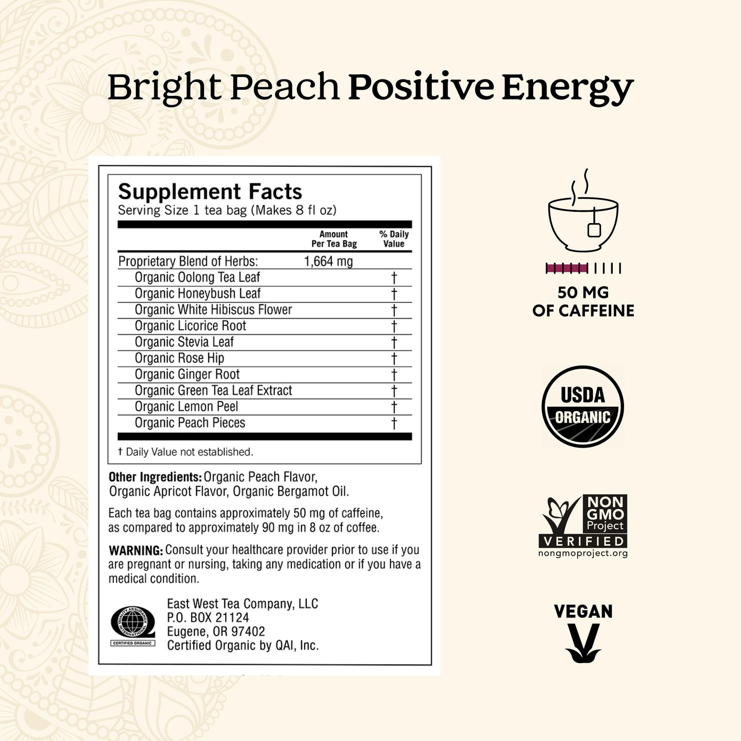 Yogi Tea - Morning Energy Variety Pack (3 Pack) Includes Peach Bergamot Bright Day, Sweet Tangerine Positive Energy, Spiced Blackberry Focus - 48