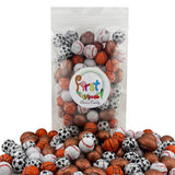 FirstChoiceCandy Milk Chocolate Foil Wrapped Balls (Assorted Sport, 2 Pound (Pack of 1))