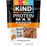 KIND Protein MAX Granola, Peanut Butter, Gluten Free, High Protein, Keto Snacks, 15g Protein, 9oz, 1 Count