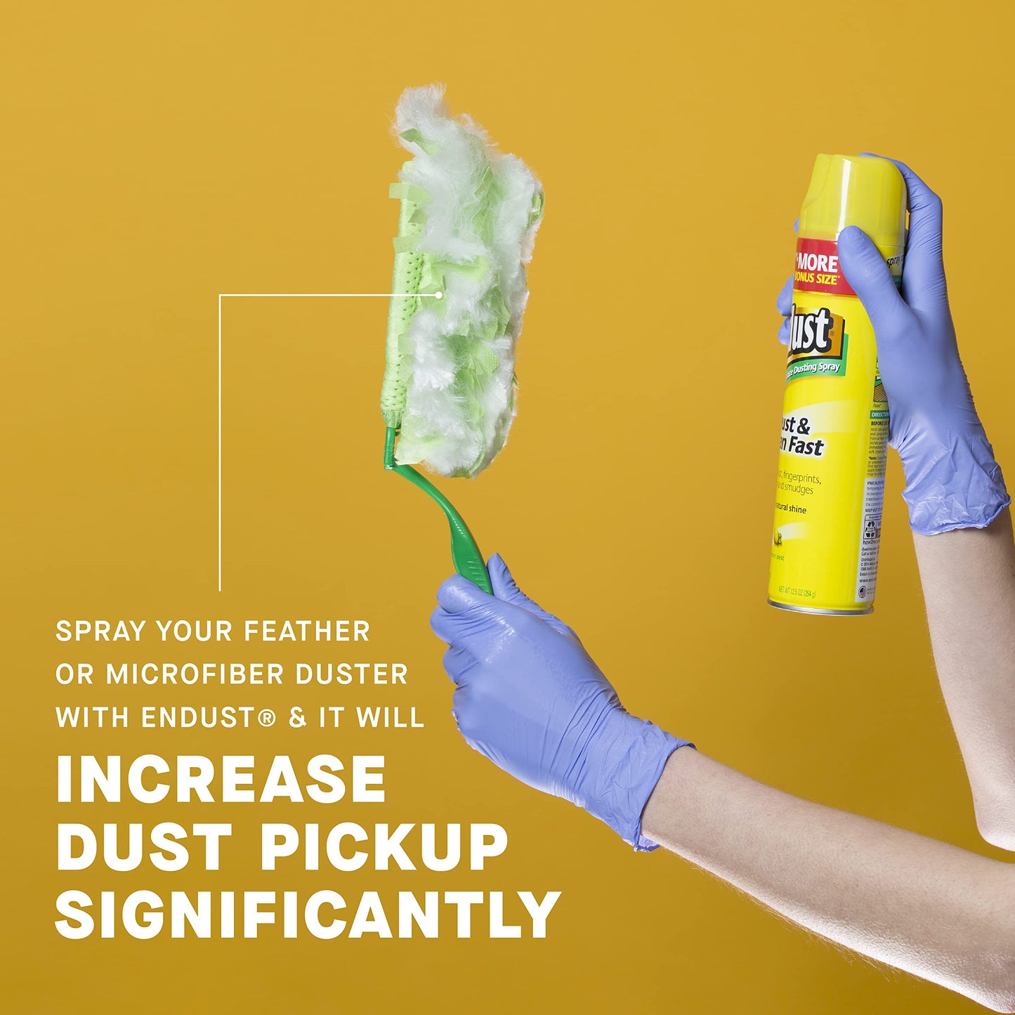 Endust Multi-Surface Dusting and Cleaning Spray, Lemon Zest, 12.5 Ounce (Pack of 2)