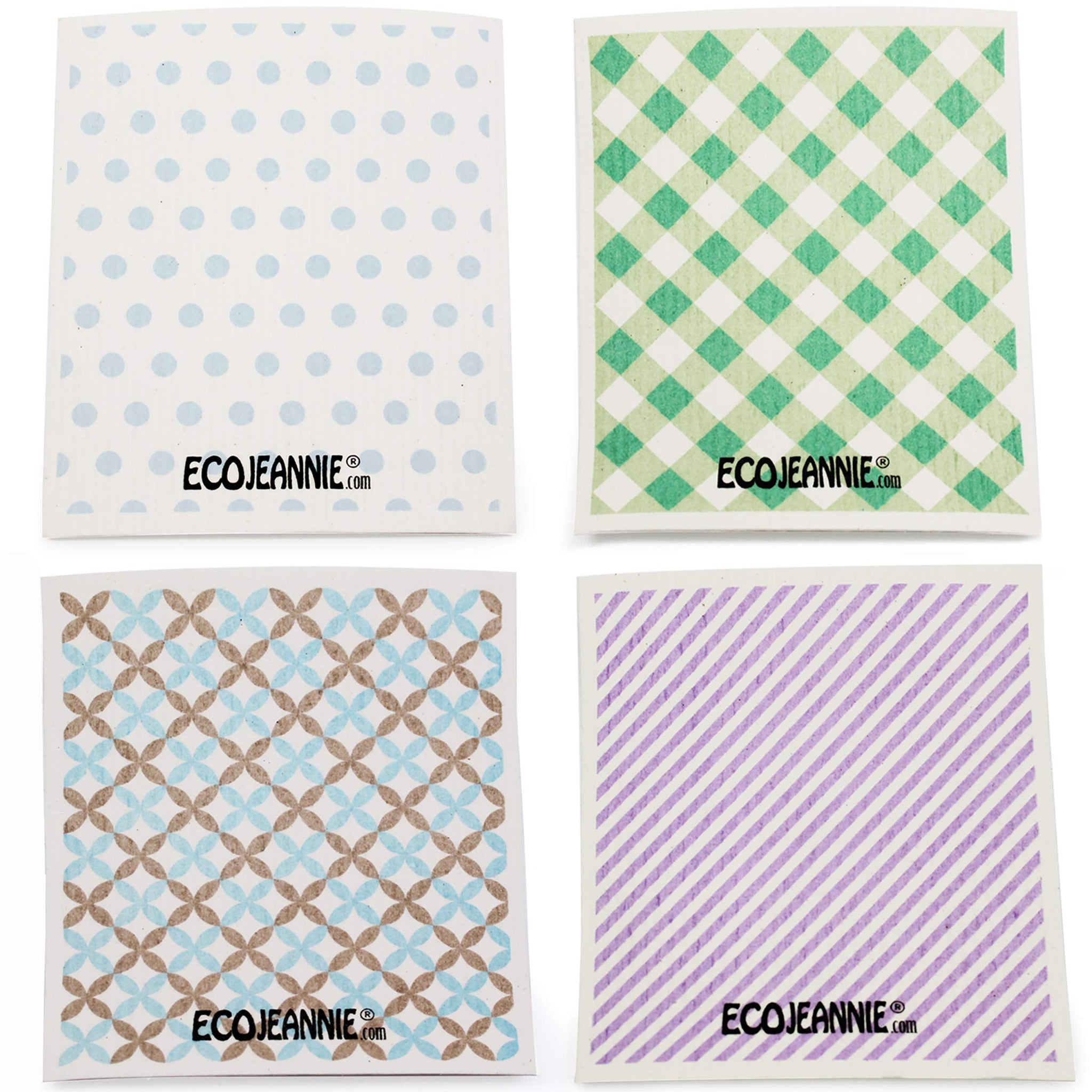 Wholesale EcoJeannie Eco-Friendly German Cleaning Cloth 100% Biodegradable Cellulose Sponge Cloths, Kitchen Cloths, GMO-Free, Reusable - Made in