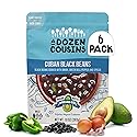 A Dozen Cousins Vegan Black Beans 6pk, Seasoned Healthy Microwave Cuban Black Beans in Avocado Oil, Ready to Eat Prepared Food, Easy Plant Protein
