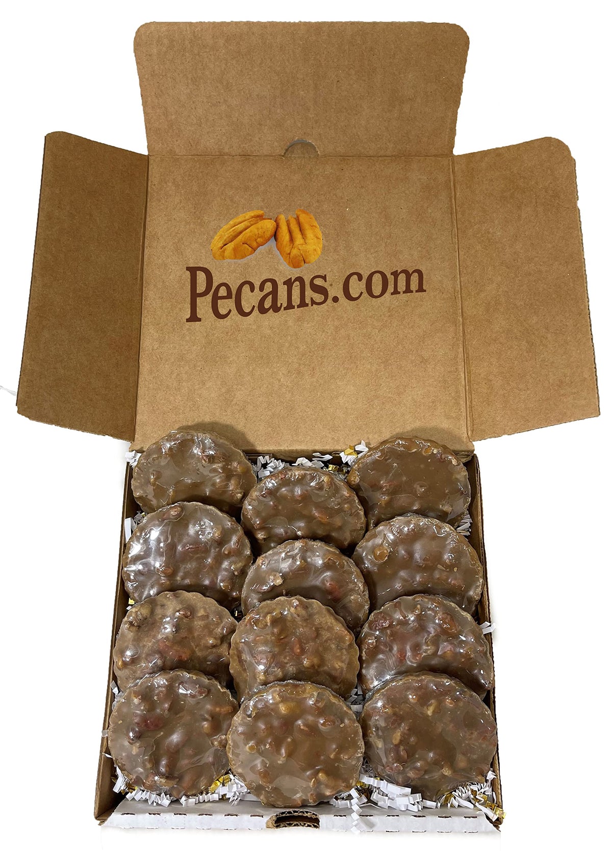 Pecan Praline Candy -Sweetened with Splenda Brown Sugar Blend 1 dozen- Pecans.com