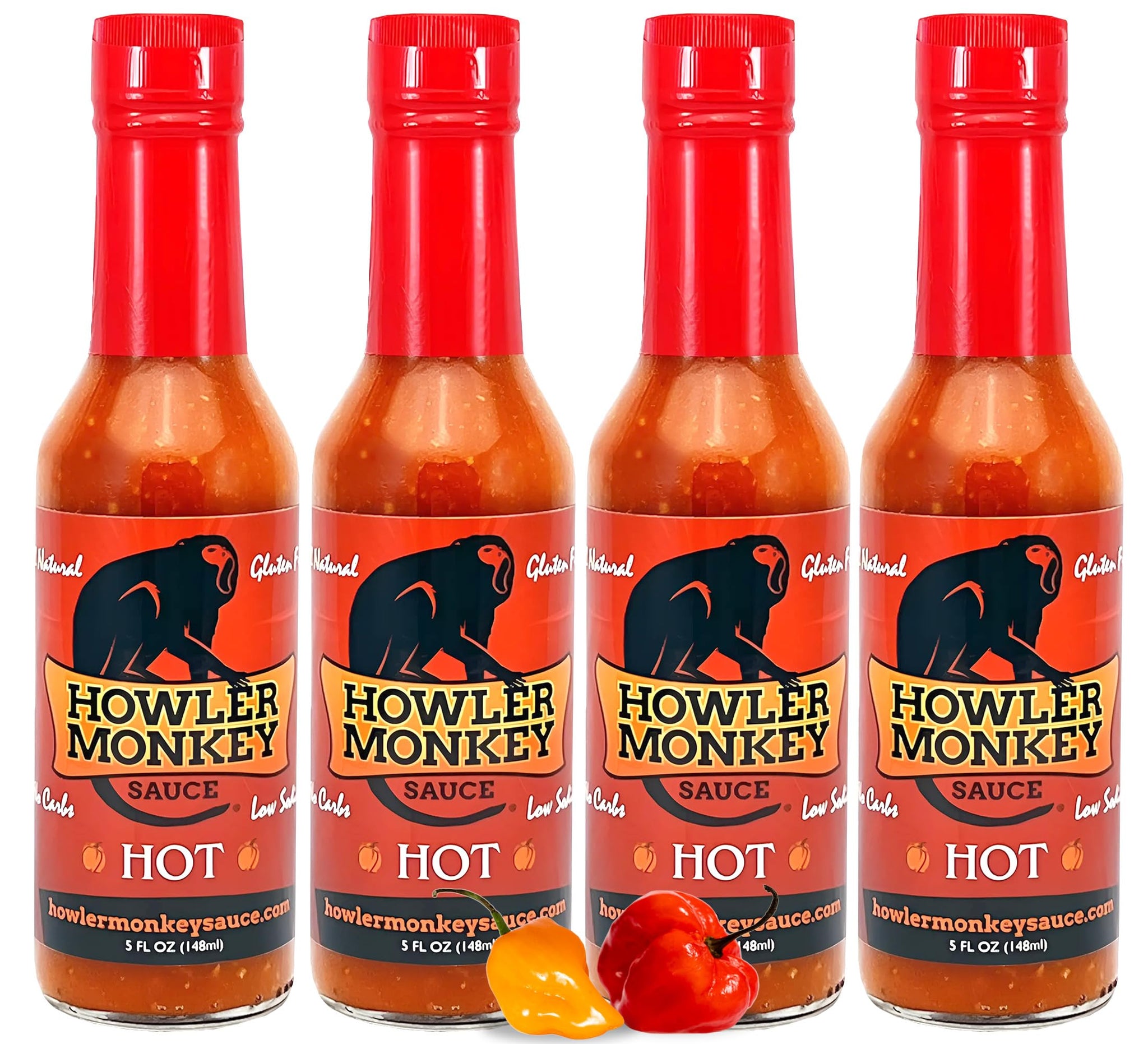 Howler Monkey Sauce - Hot Panamanian Hot Sauce - 5 Fl Oz (Pack of 3)