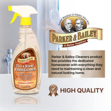 PARKER & BAILEY Tile & Stone Cleaner - Granite Countertop Cleaner Kitchen Island Cleaning Spray Marble Cleaner Tile Cleaner Slate Quartz Daily Granite