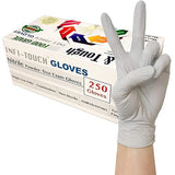 Infi-Touch Disposable Gloves, Food Safe Lite Duty Nitrile Gloves, Lite & Tough, 250 Count, Large