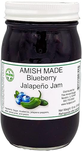 Amish Jam - Two 18 Oz Jars (Blueberry Jalapeno)