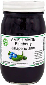 Amish Jam - Two 18 Oz Jars (Blueberry Jalapeno)