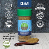 Organic Greek Seasoning Blend - It's Greek To Me by Flavor Seed, Mediterranean Herbs & Spices for Gyro, Tzatziki & Kebab, Carnivore & Keto Friendly